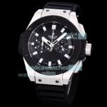 Replica Hublot Big Bang King Power 48mm SS Black Chronograph Quartz Watch